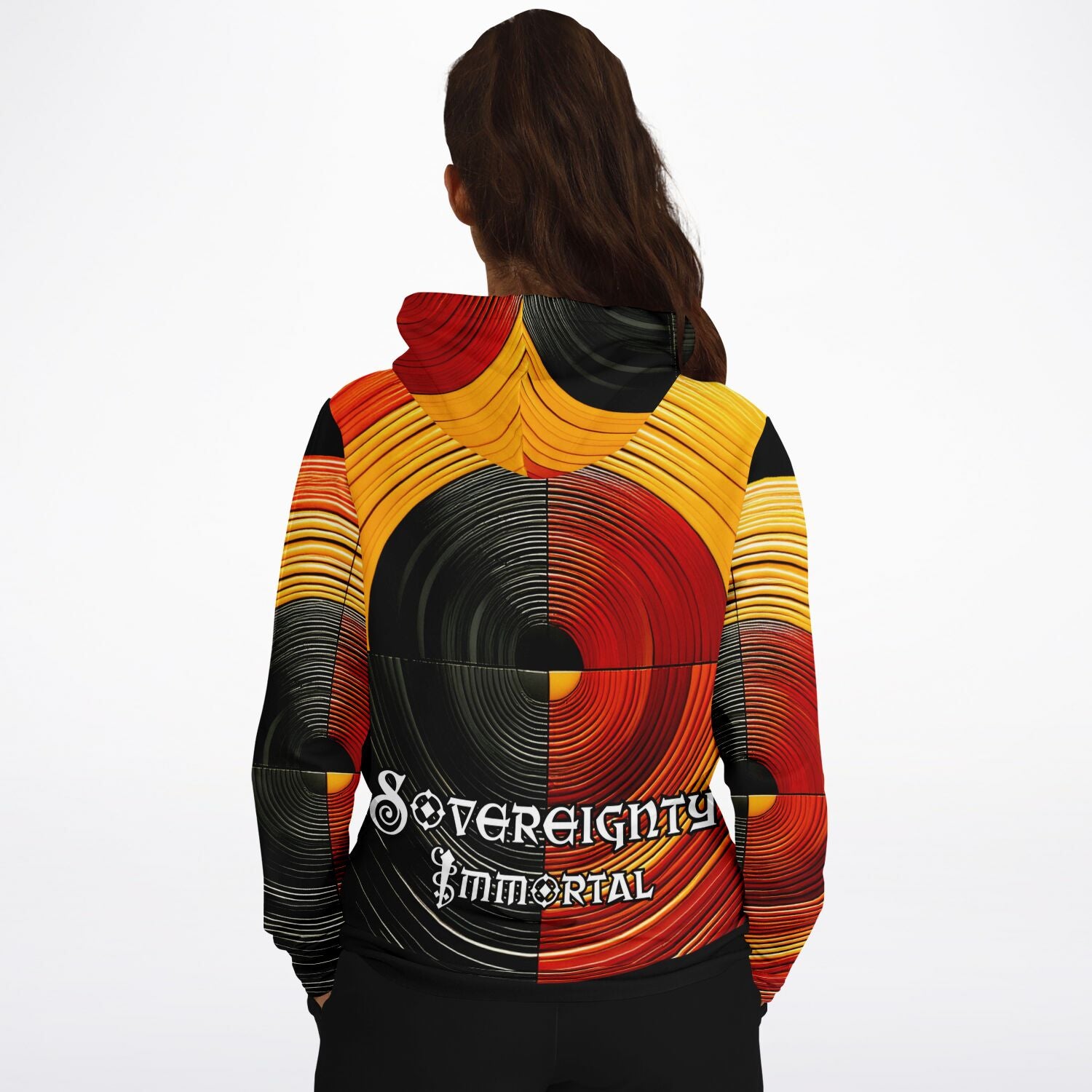 Sovereignty Immortal by $NiieihiiNookei Athletic Hoodie - AOP