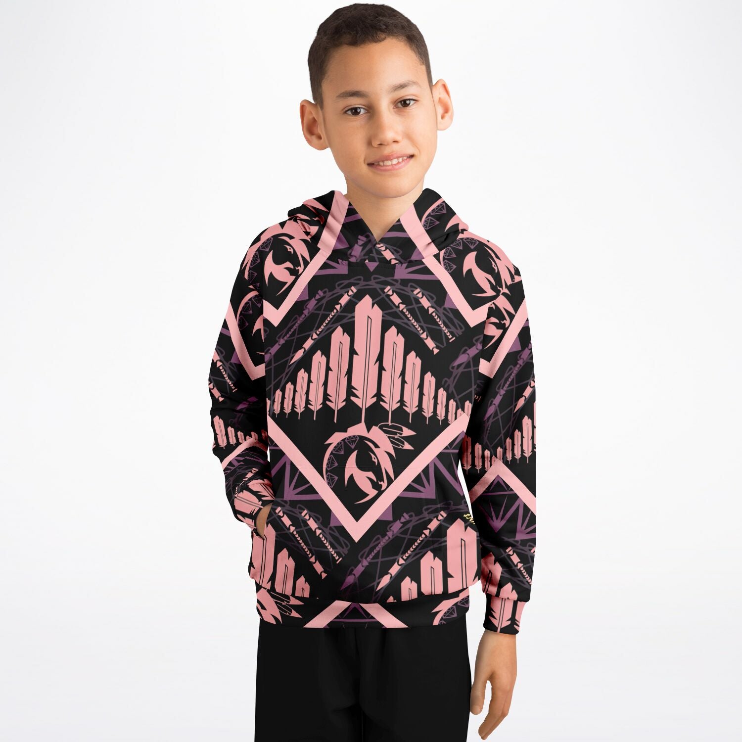 $NiieihiiNookei Athletic Kids Hoodie - AOP