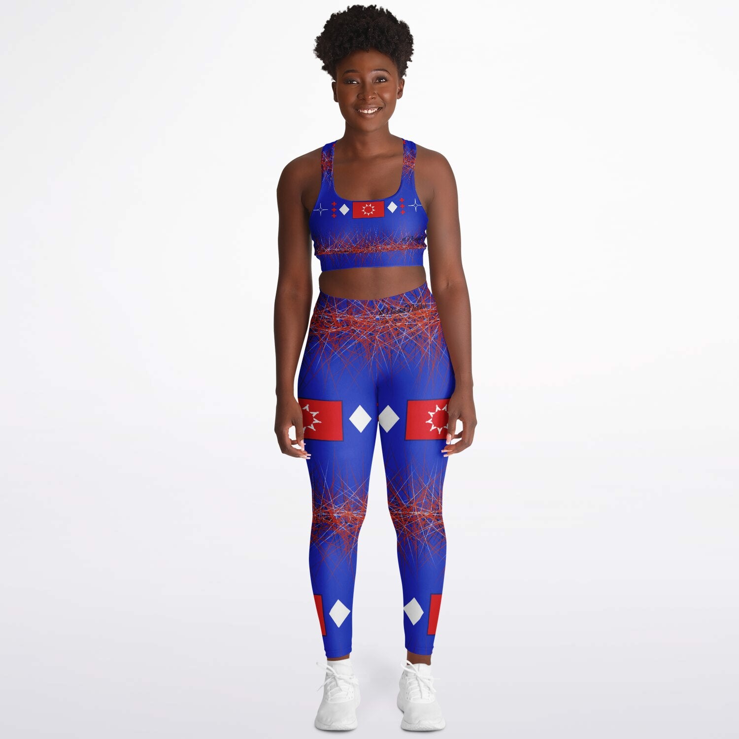 Oglala Sioux TRIBE LOGOPadded Sports Bra & Leggings - AOP