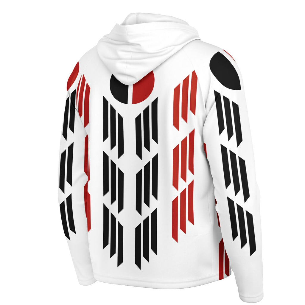 Arapaho Flag Long Sleeve Hooded Performance Shirt - AOP