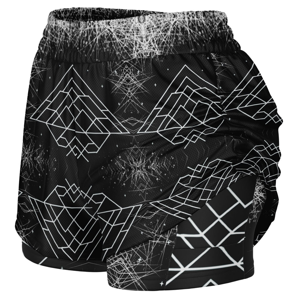 $NiieihiiNookei Women's 2-in-1 Shorts - AOP