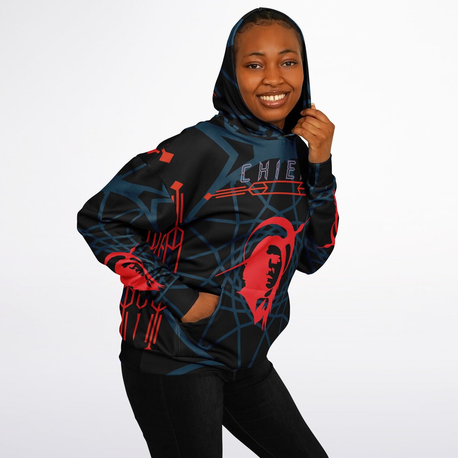 $NiieihiiNookei Heavyweight Oversized Hoodie - AOP