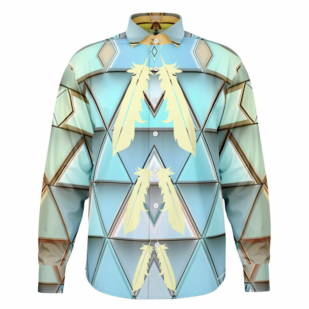$NiieihiiNookei Long Sleeve Button Down Shirt - AOP