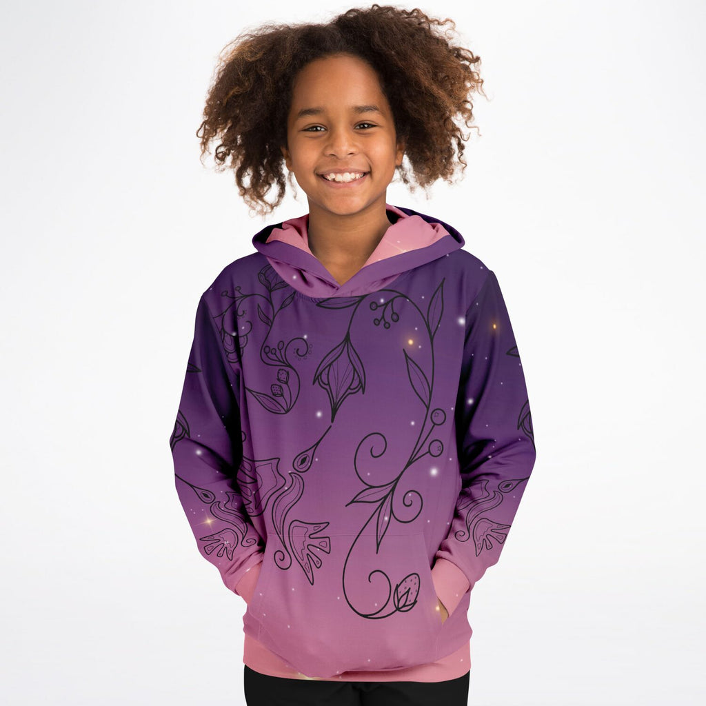$NiieihiiNookei Hummingbird Athletic Kids Hoodie - AOP