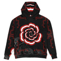 $NiieihiiNookeii Rose Heavyweight Oversized Hoodie - AOP