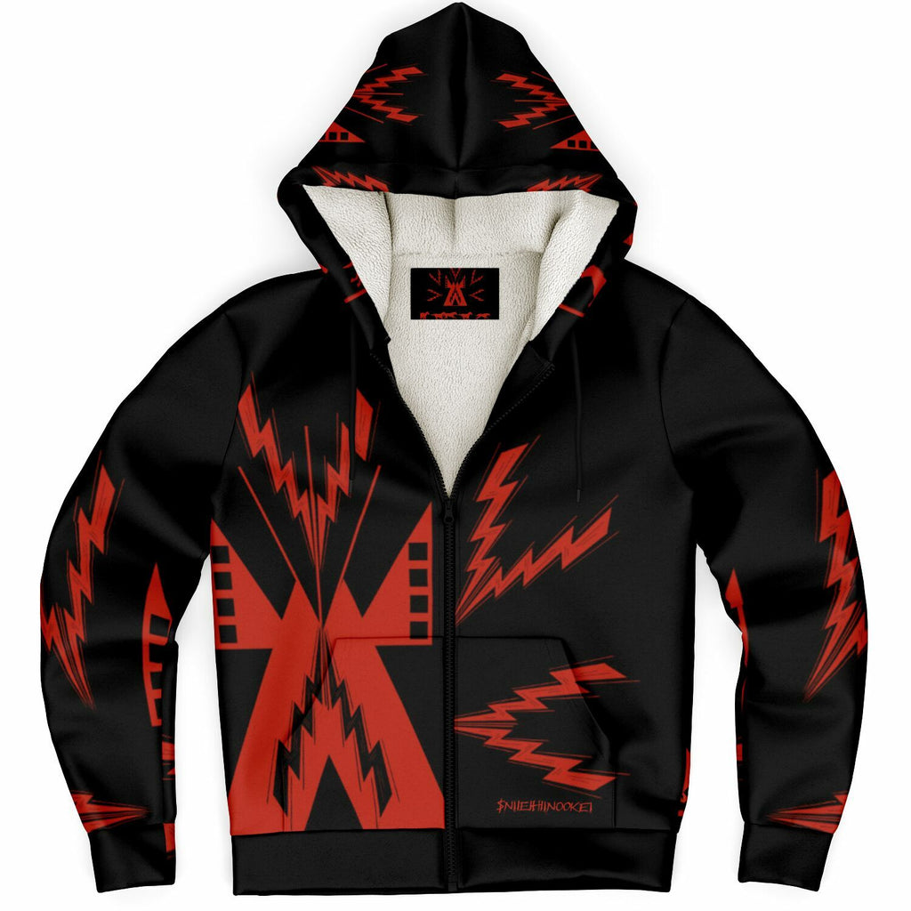 $NiieihiiNookei Microfleece Ziphoodie - AOP