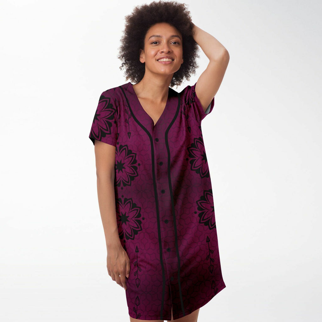 $NiieihiiNookei Baseball Jersey Dress - AOP