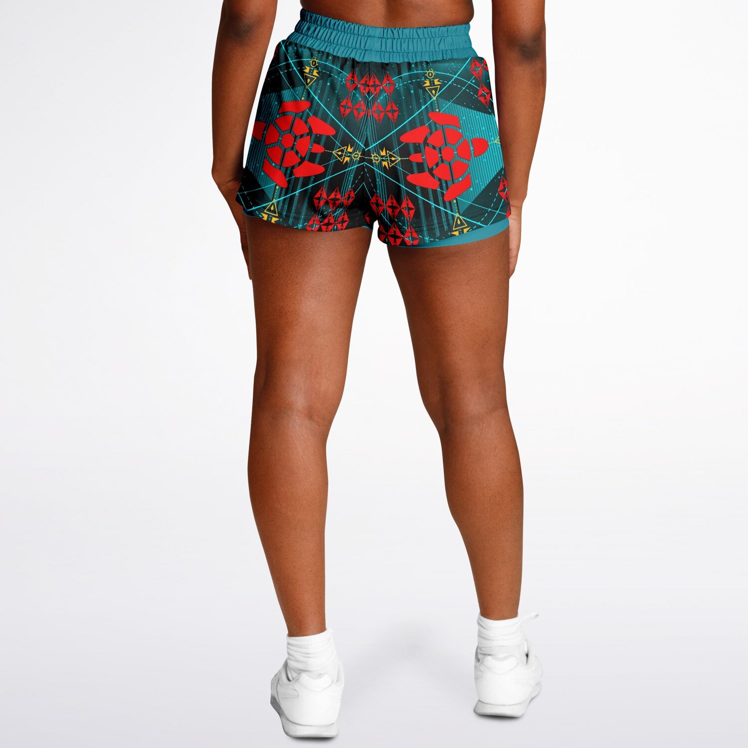 $NiieihiiNookei Women's 2-in-1 Shorts - AOP