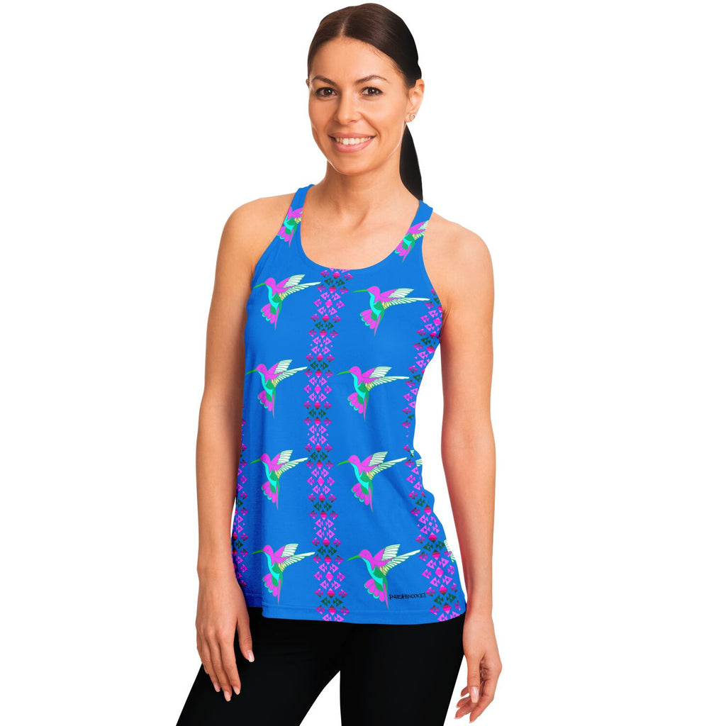 $NiieihiiNookei Flowy Racerback Tank Top - AOP