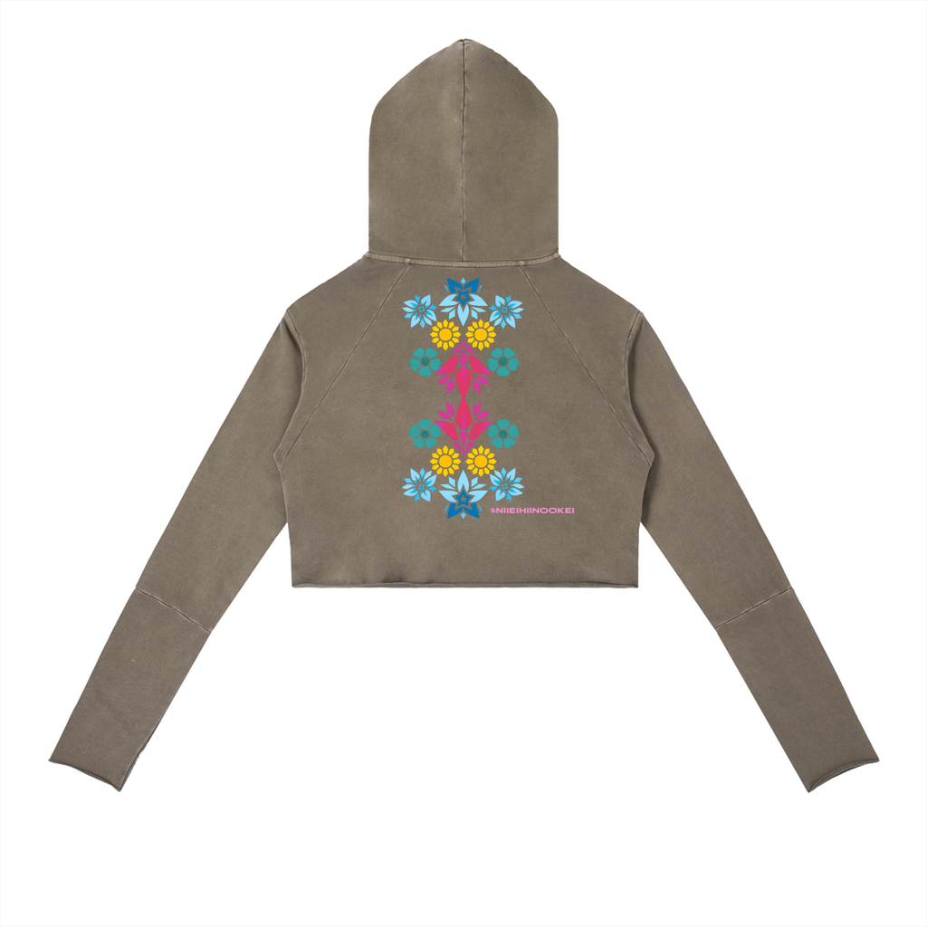 Vintage Washed Raw Edge Hoodie