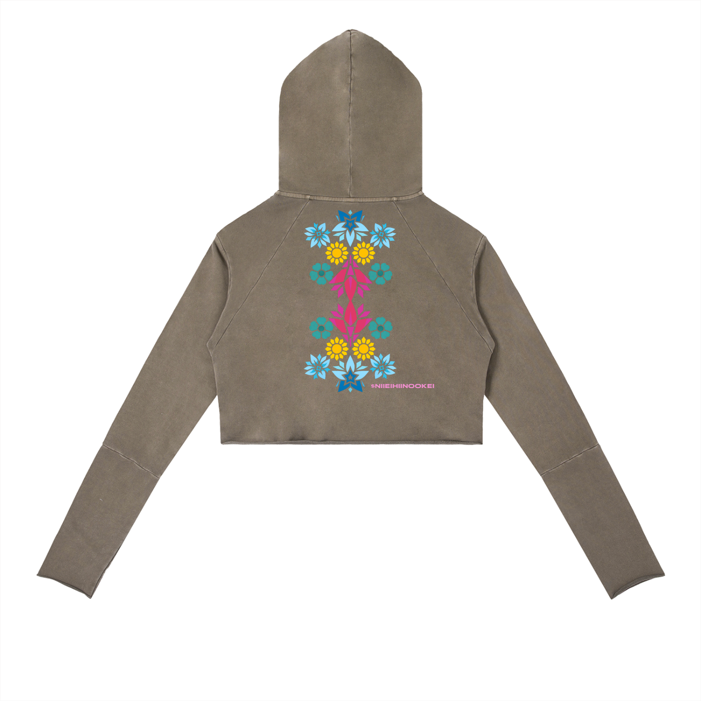 Vintage Washed Raw Edge Hoodie