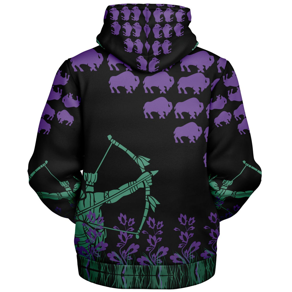 $NiieihiiNookei Microfleece Ziphoodie - AOP