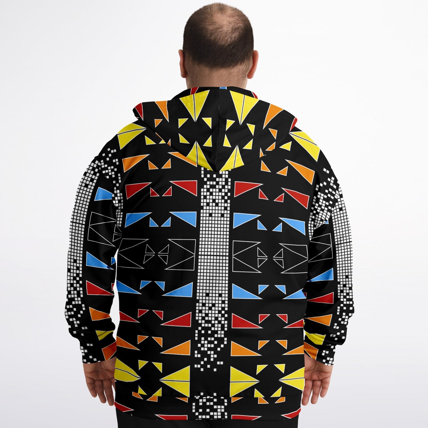 $NiieihiiNookei Fashion Plus-size Ziphoodie - AOP