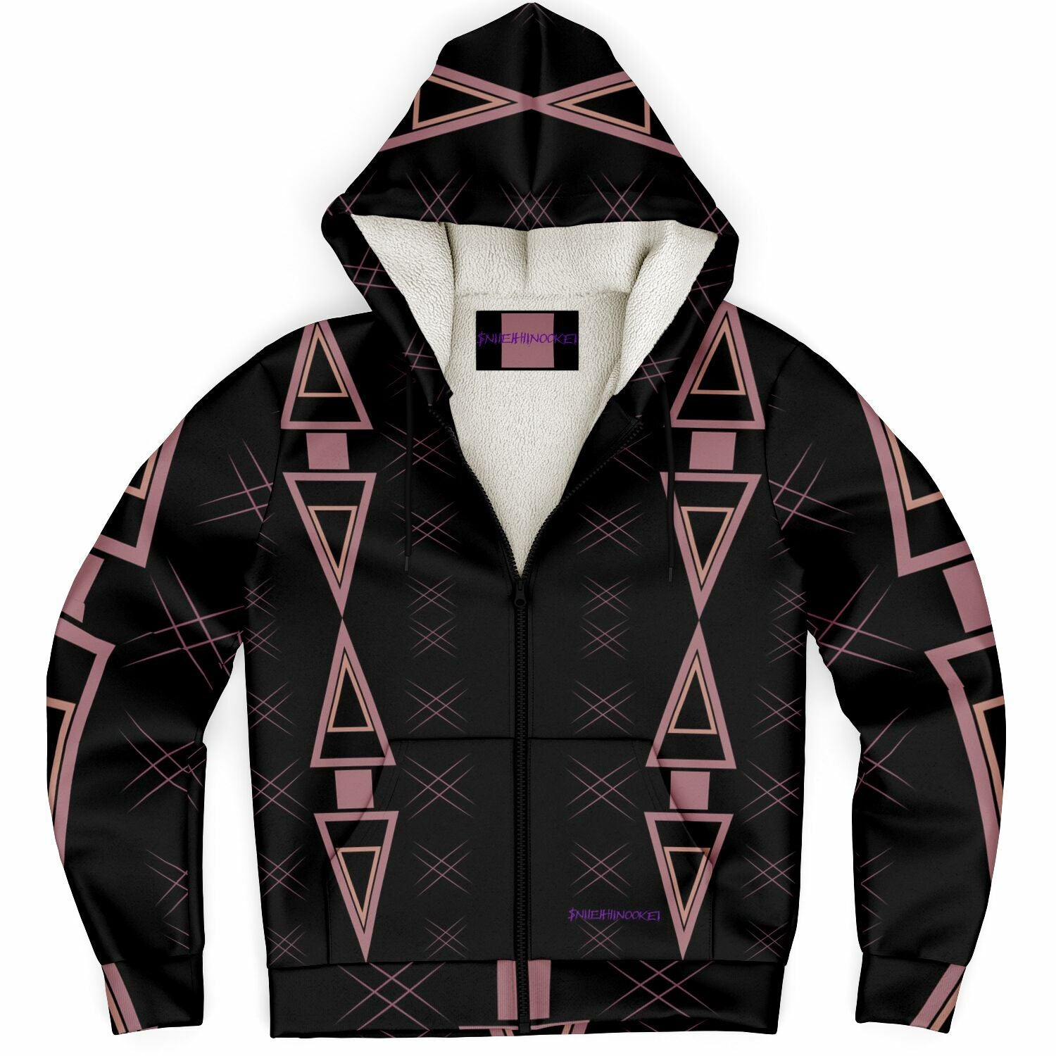 $NiieihiiNookei Microfleece Ziphoodie - AOP