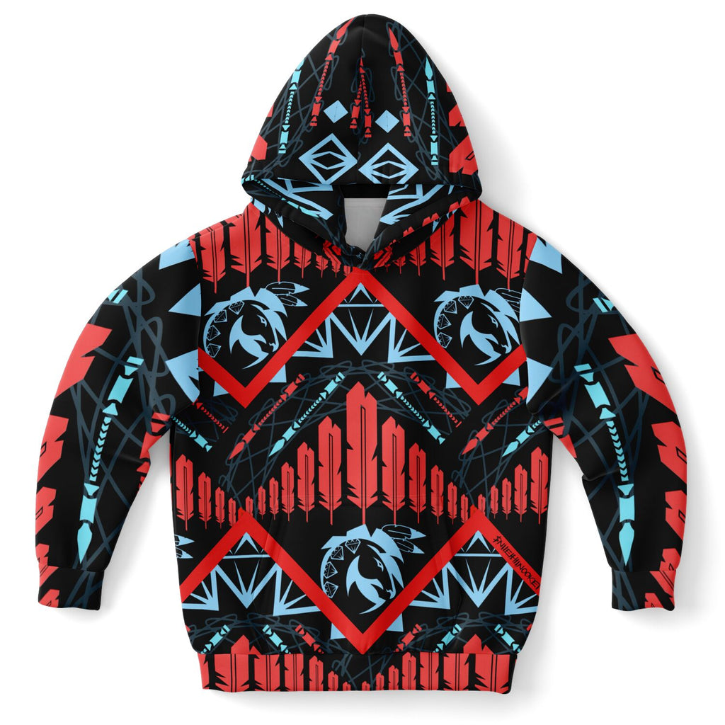 $NiieihiiNookei Athletic Kids Hoodie - AOP