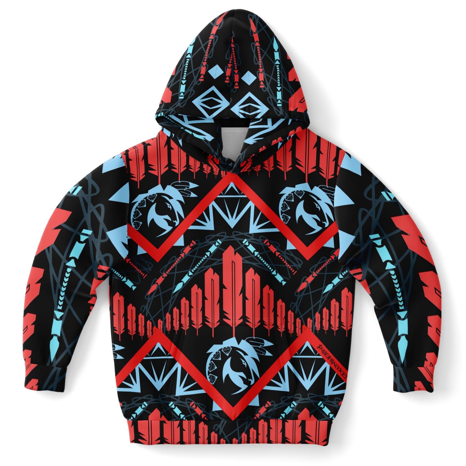 $NiieihiiNookei Athletic Kids Hoodie - AOP