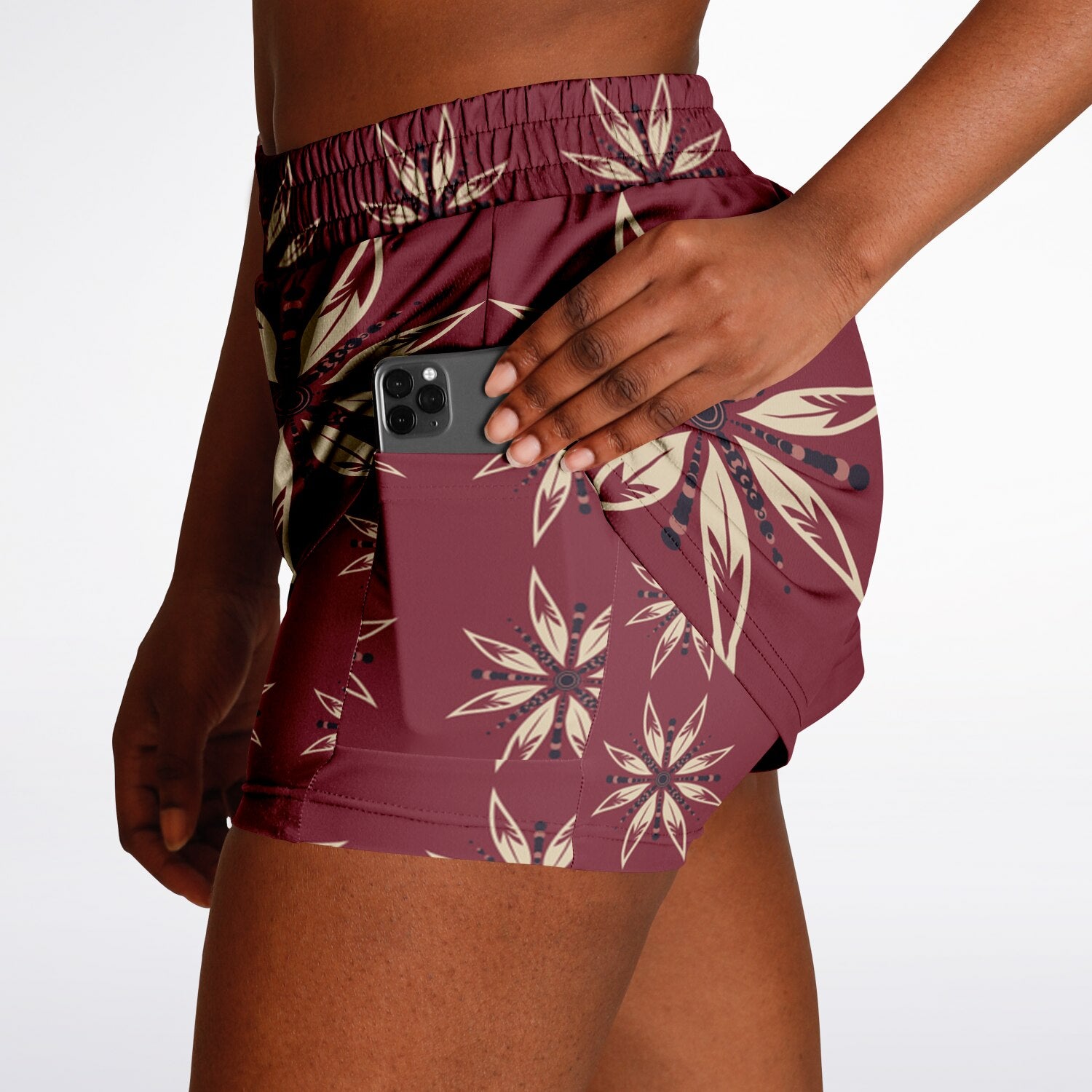 $NiieihiiNookei Women's 2-in-1 Shorts - AOP