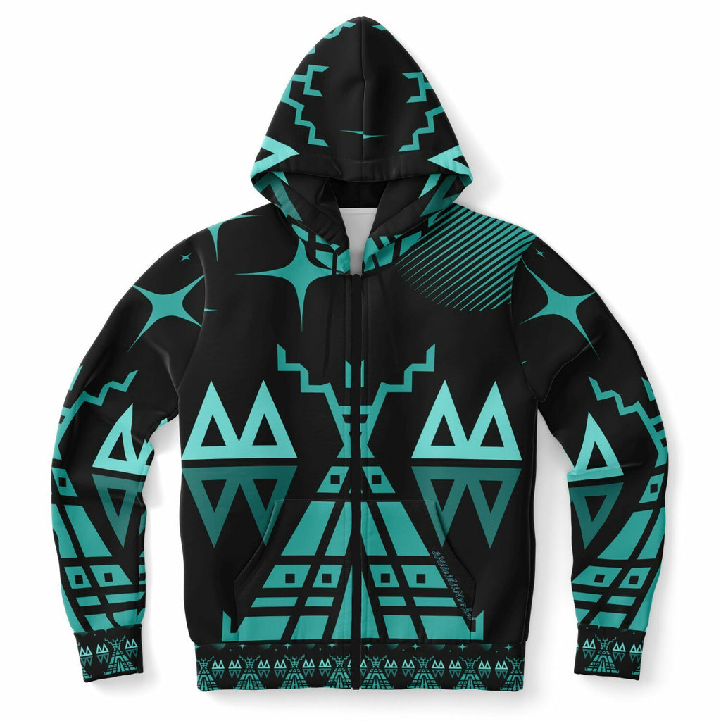 $NiieihiiNookei Fashion Zip-Up Hoodie - AOP