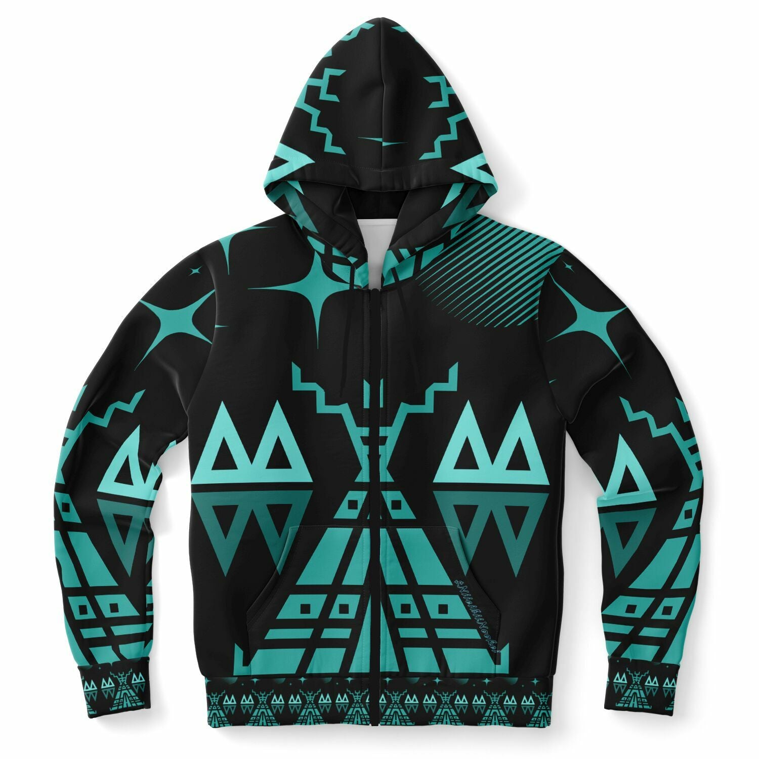 $NiieihiiNookei Fashion Zip-Up Hoodie - AOP
