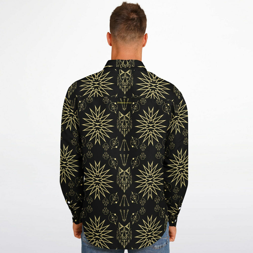 $NiieihiiNookei Long Sleeve Button Down Shirt - AOP