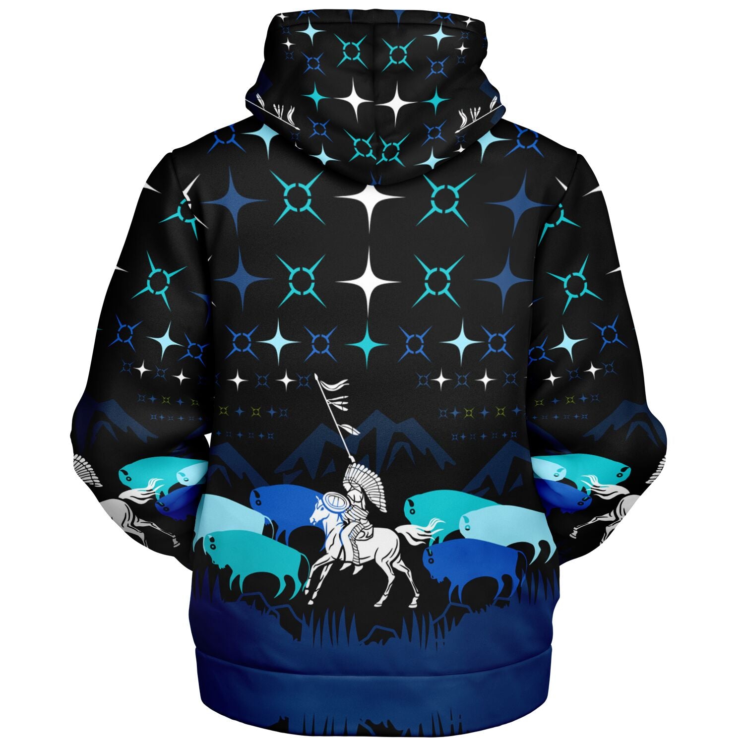 $NiieihiiNookei Microfleece Ziphoodie - AOP