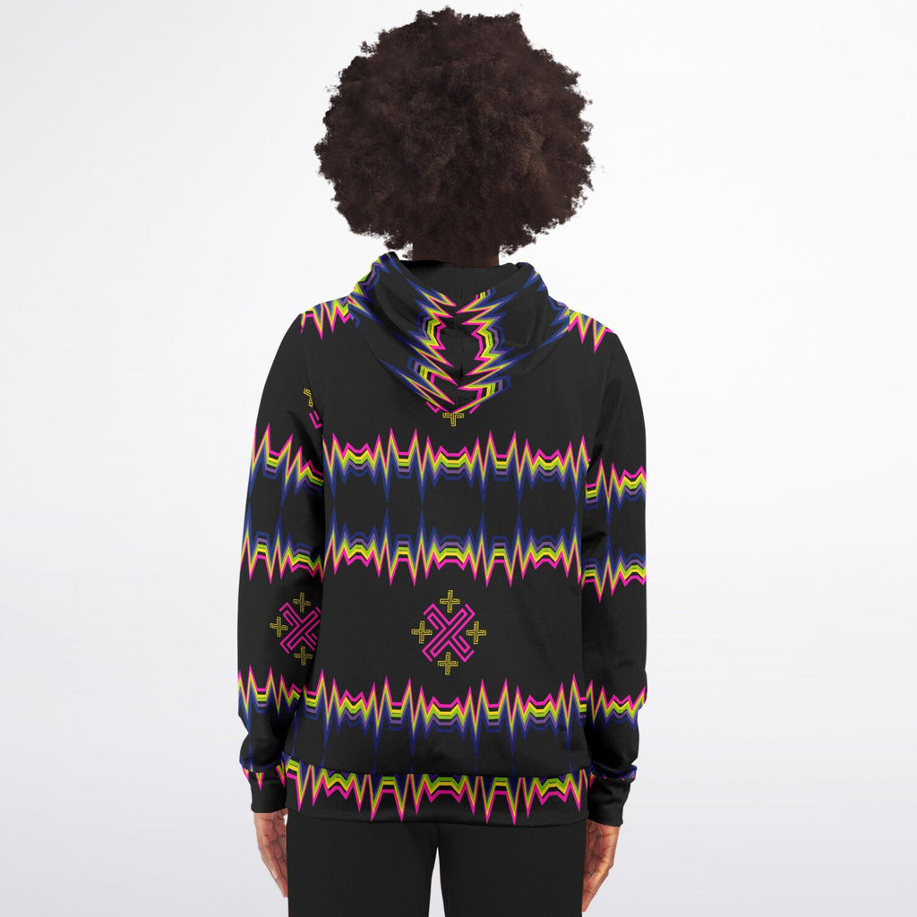$NiieihiiNookei Athletic Zip-Up Hoodie - AOP
