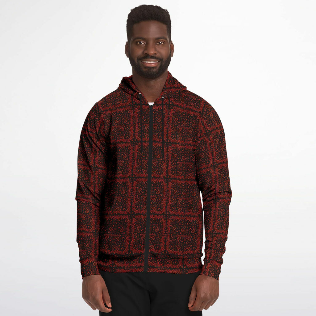 $NiieihiiNookei Athletic Zip-Up Hoodie - AOP