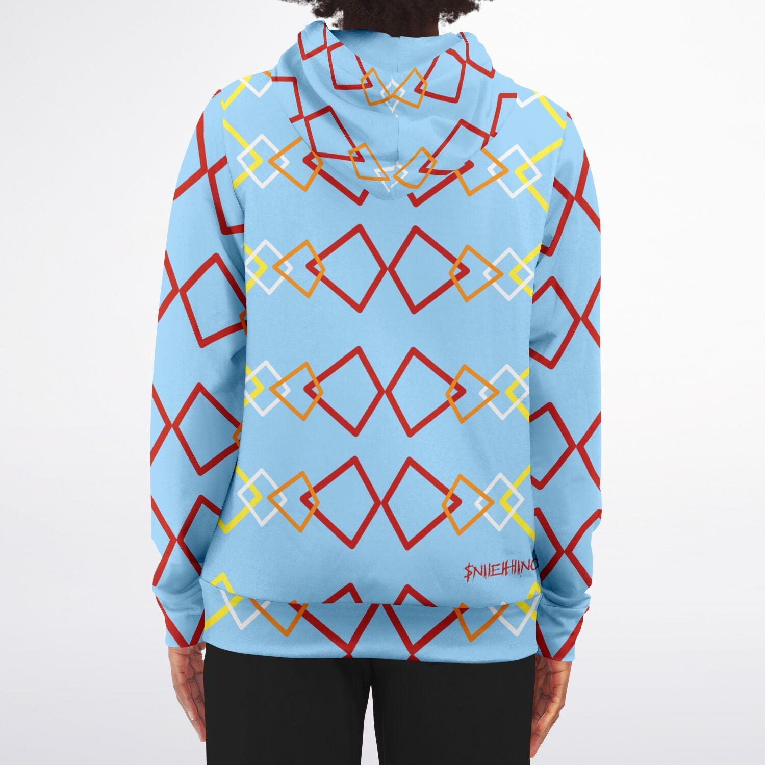 $NiieihiiNookei Athletic Zip-Up Hoodie - AOP