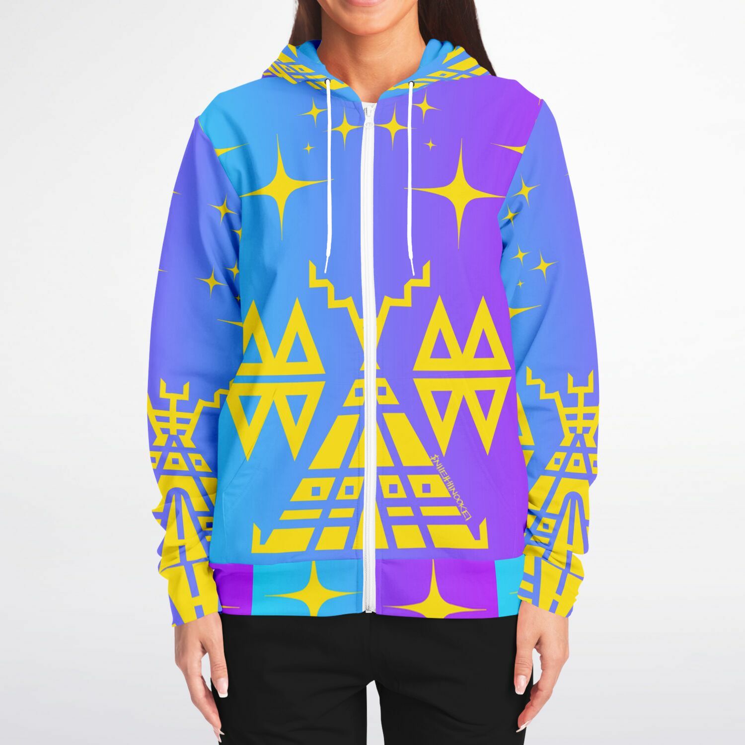 $NiieihiiNookei Fashion Zip-Up Hoodie - AOP