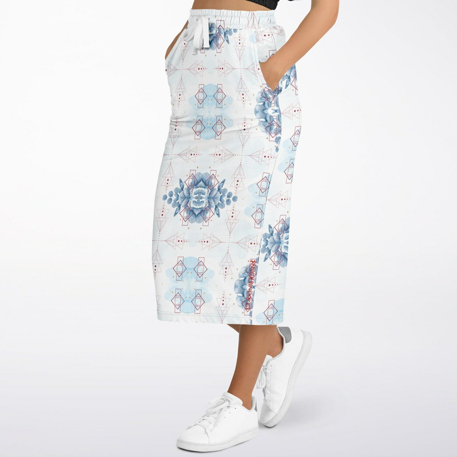 $NiieihiiNookei Athletic Long Pocket Skirt - AOP