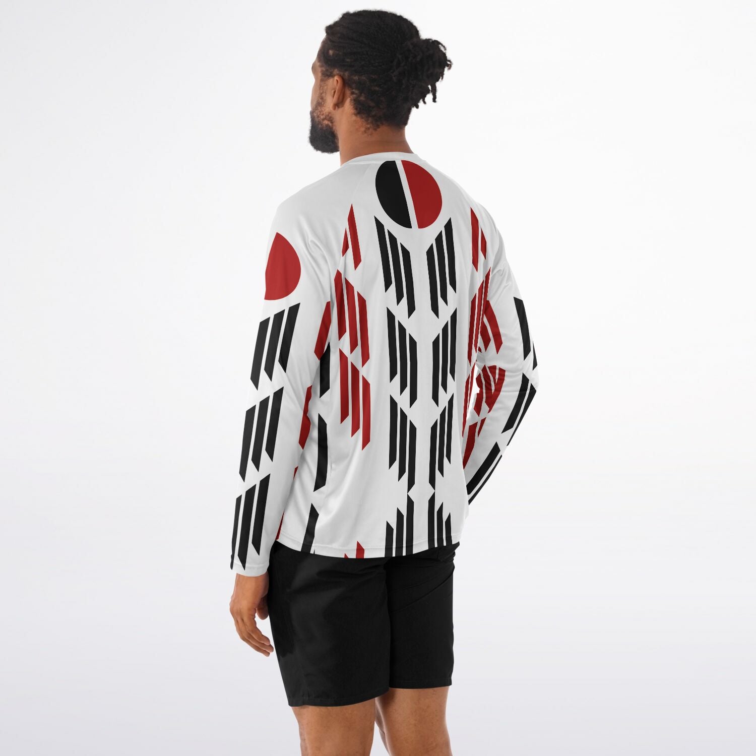 Arapaho Flag Men's Long Sleeve Performance Shirt - AOP copy