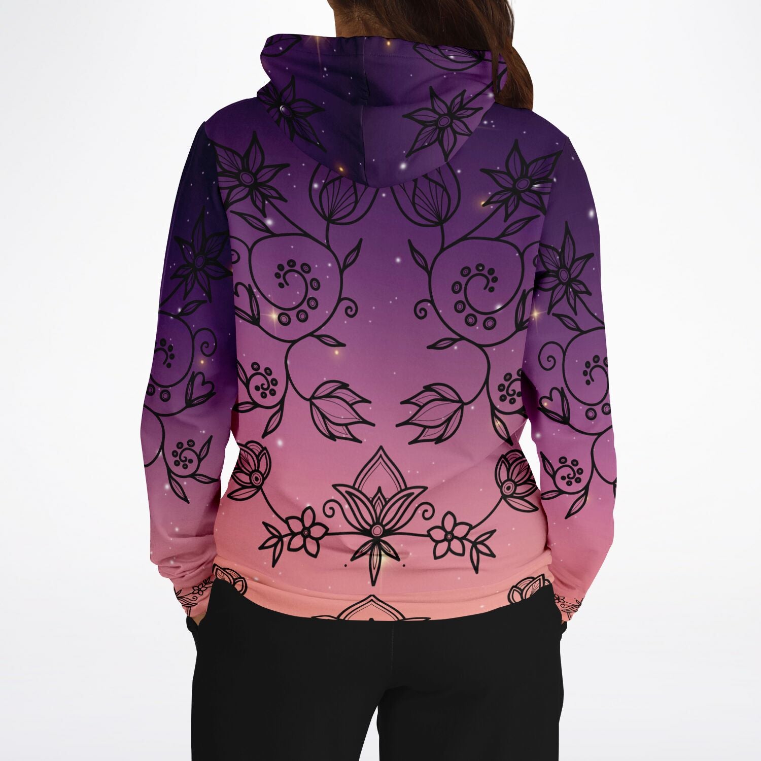 $NiieihiiNookei Floral Sunset Athletic Hoodie - AOP