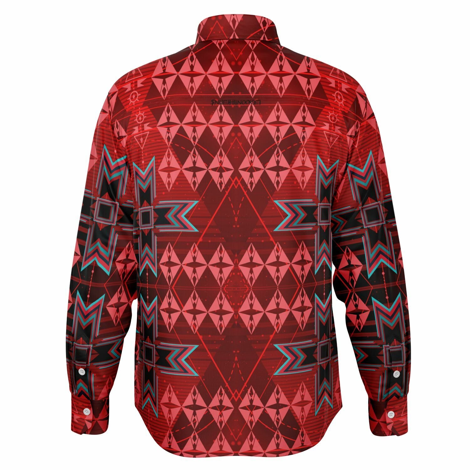$NiieihiiNookei Long Sleeve Button Down Shirt - AOP