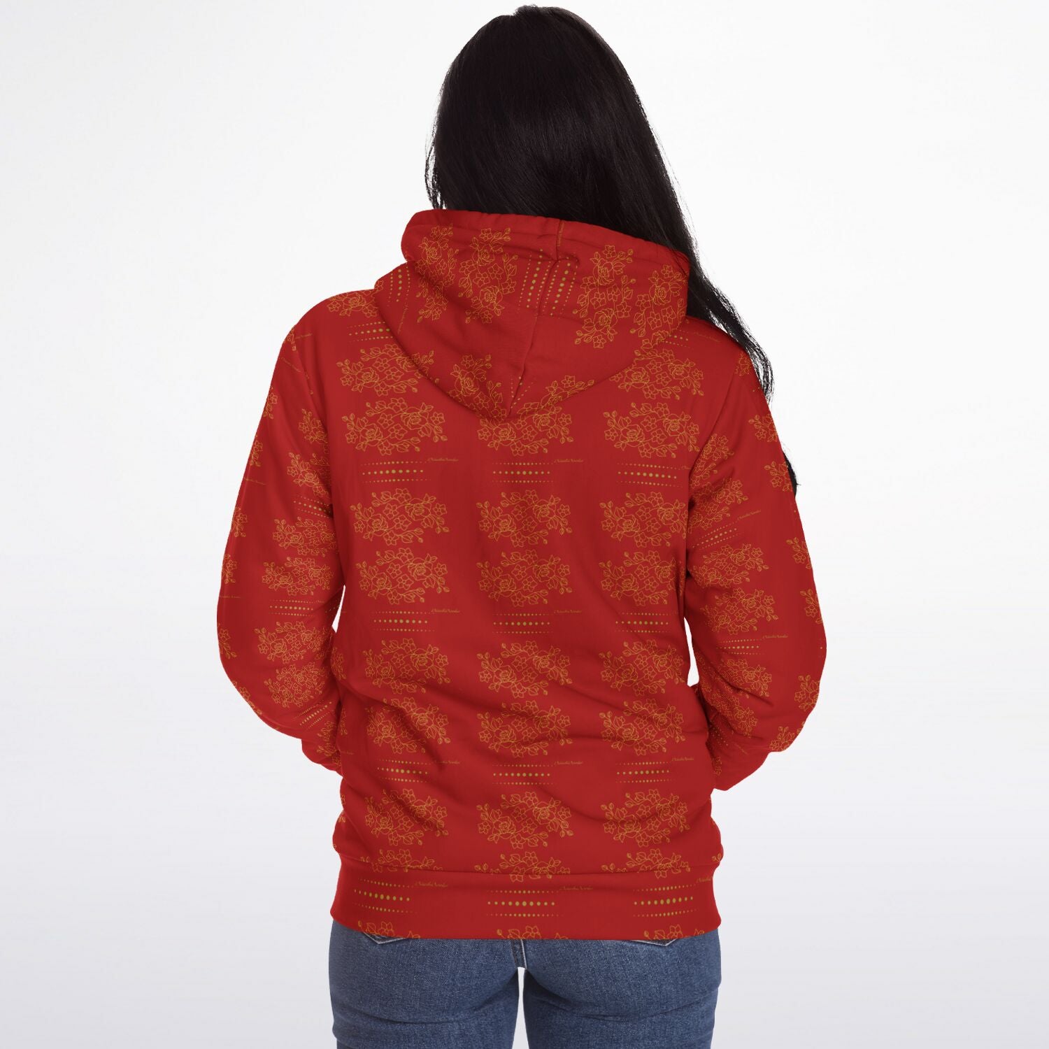 Microfleece Zip hoodie design by$NiieihiiNookei - AOP