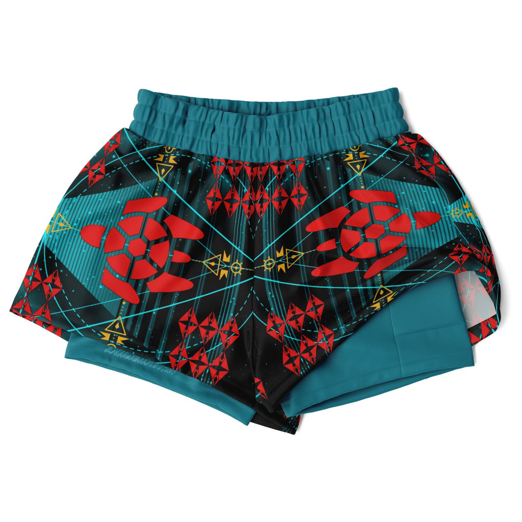 $NiieihiiNookei Women's 2-in-1 Shorts - AOP