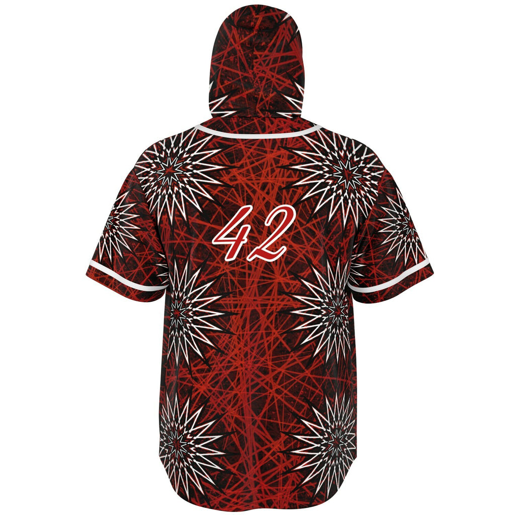 Hooded Baseball Jersey - AOP