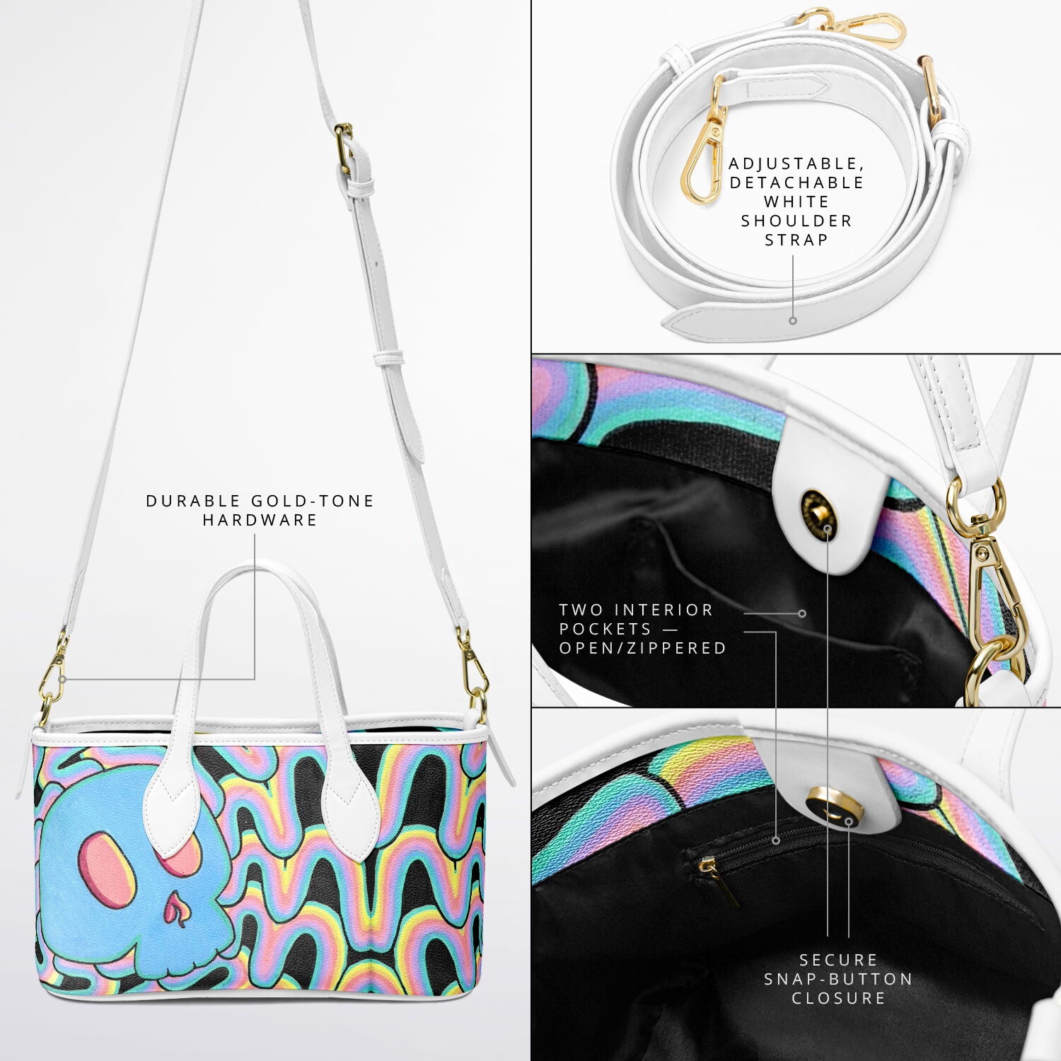 $sweetmw02 Leather Tote Bag - AOP