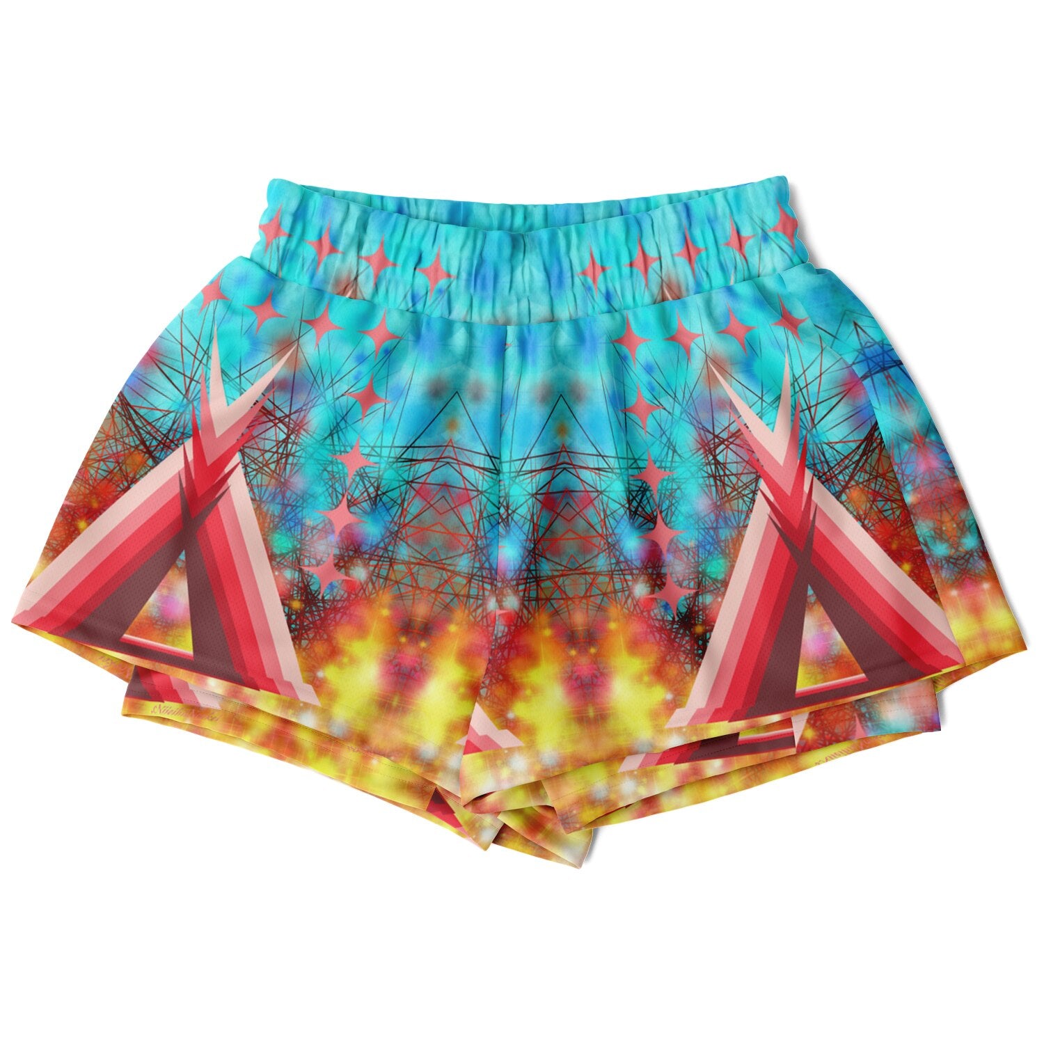 $NiieihiiNookei Women's 2-in-1 Shorts - AOP