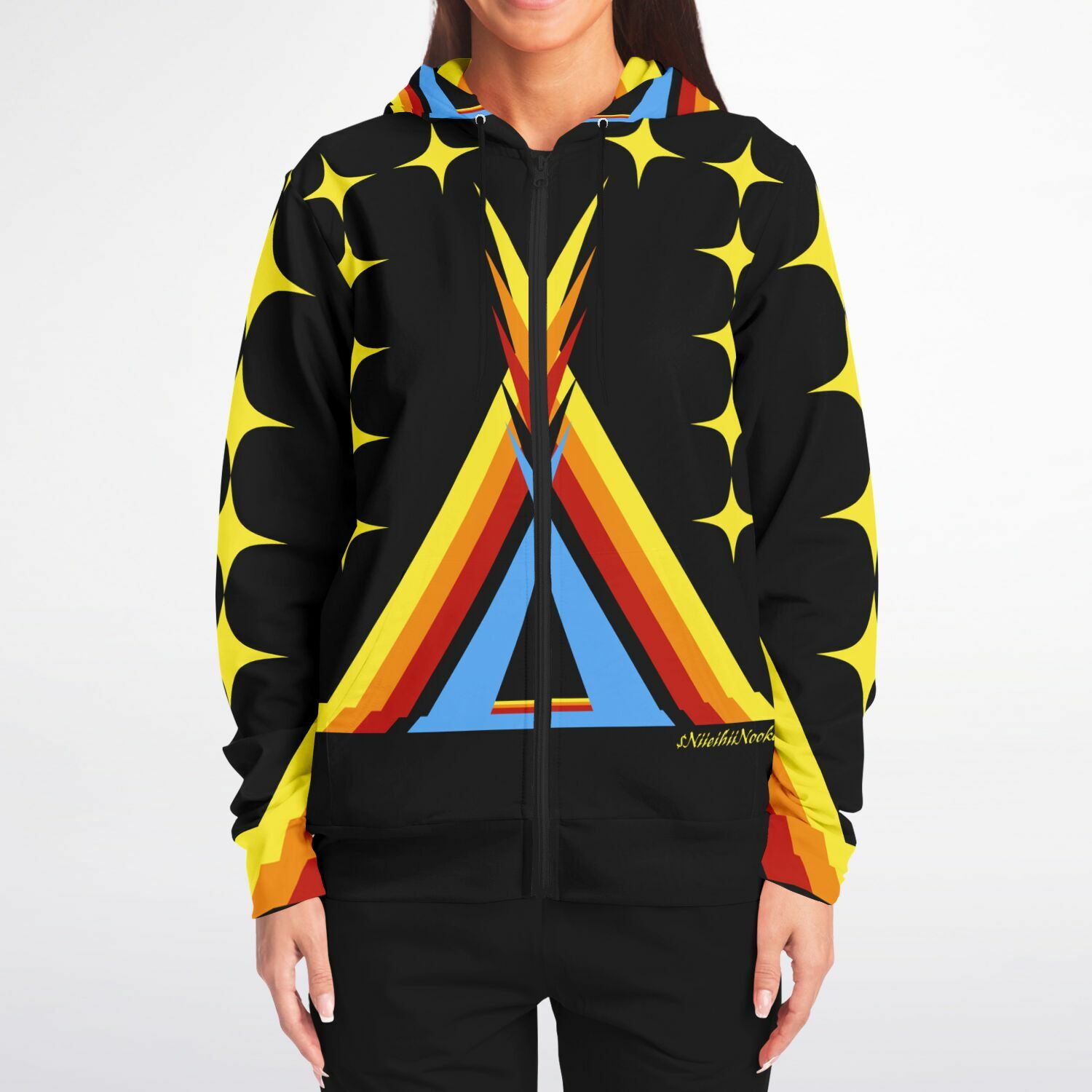 $NiieihiiNookei Zip-Up Hoodie - AOP
