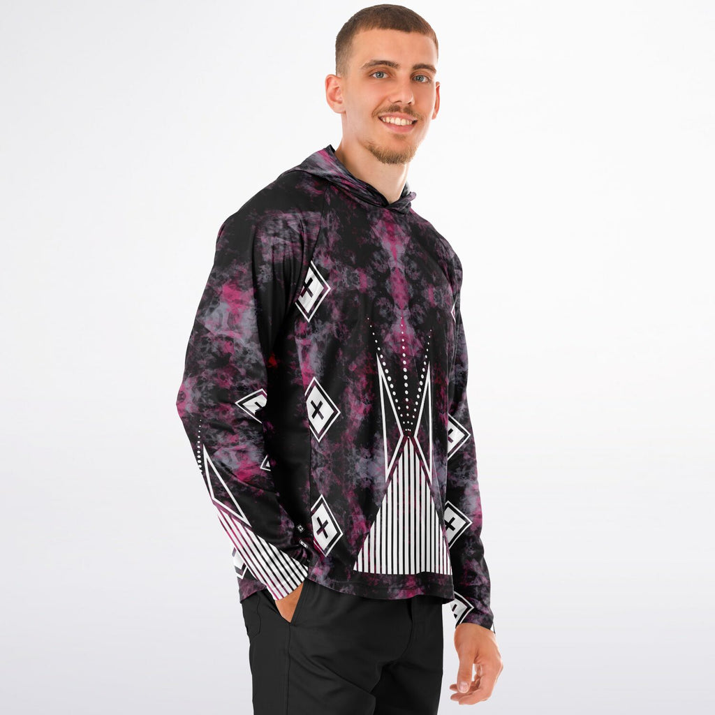 $NiieihiiNookei Long Sleeve Hooded Performance- AOP