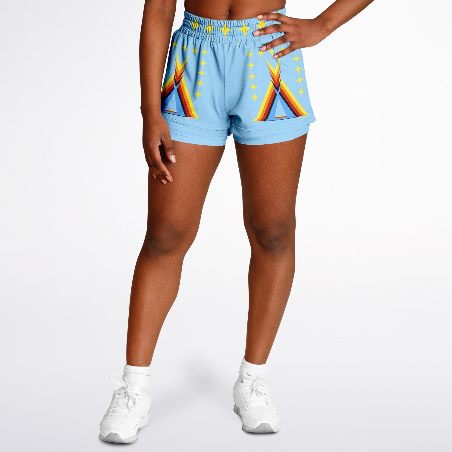 $NiieihiiNookei Women's 2-in-1 Shorts - AOP