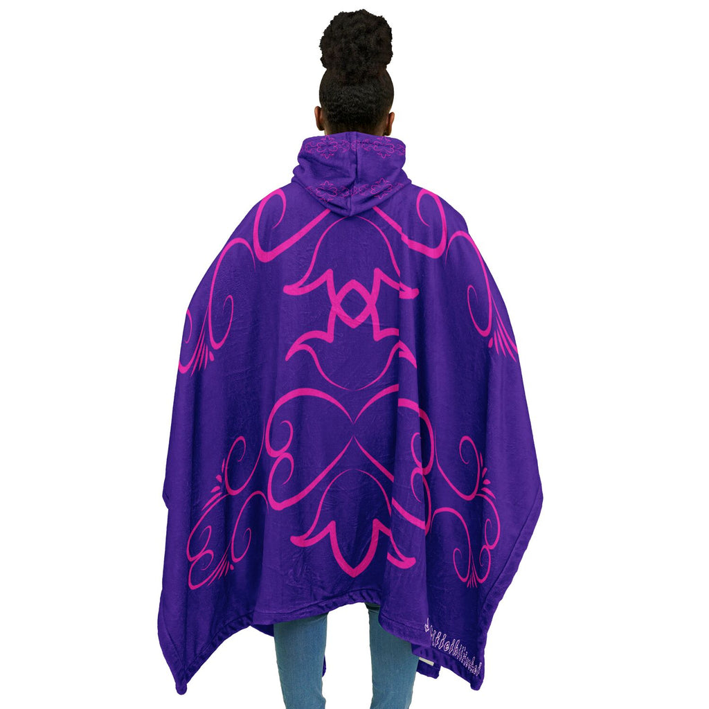 $NiieihiiNookei Flannel Blanket Poncho - AOP