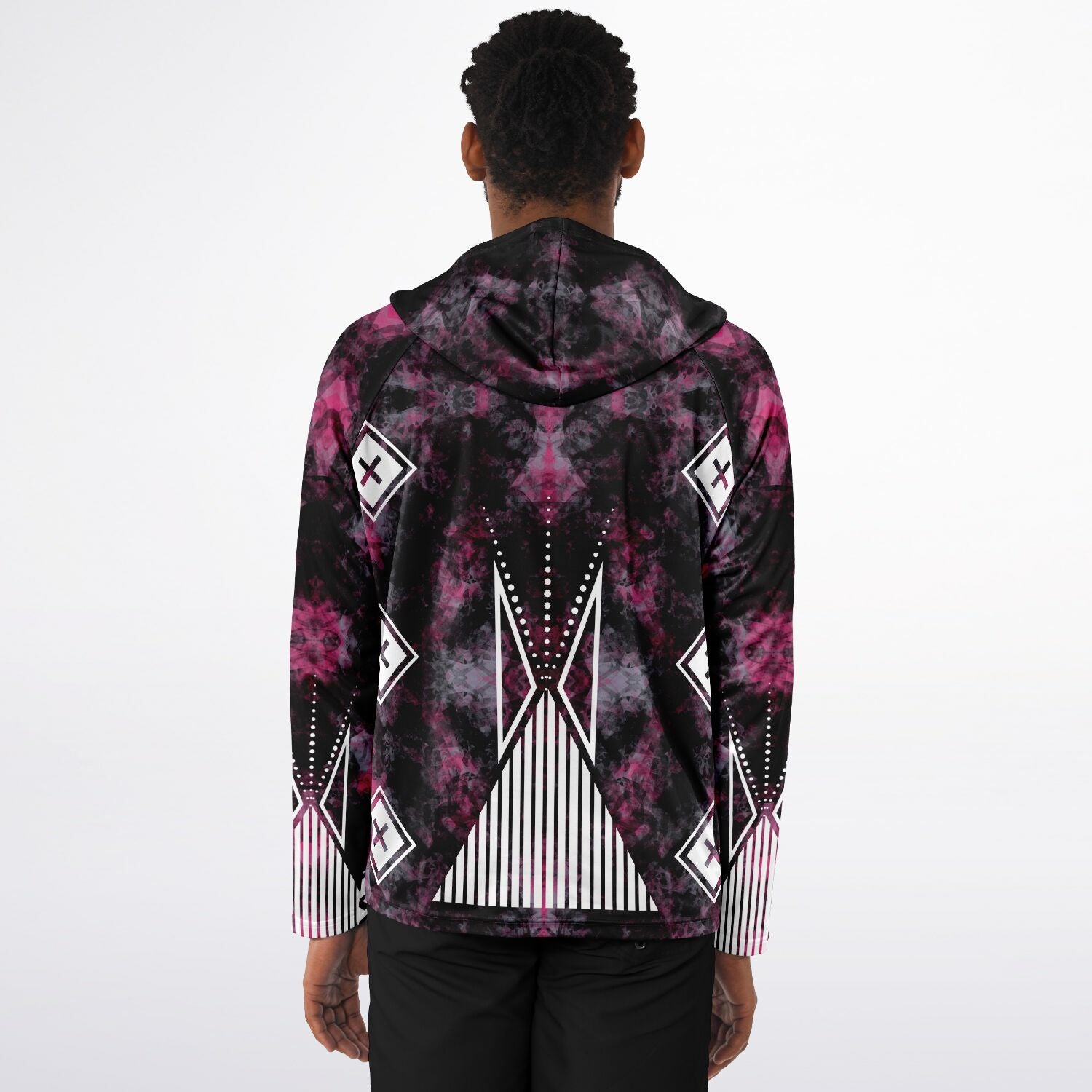 $NiieihiiNookei Long Sleeve Hooded Performance- AOP