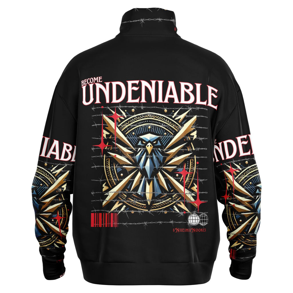 $NiieihiiNookei Heavyweight Oversized Quarter Zip Sweatshirt - AOP