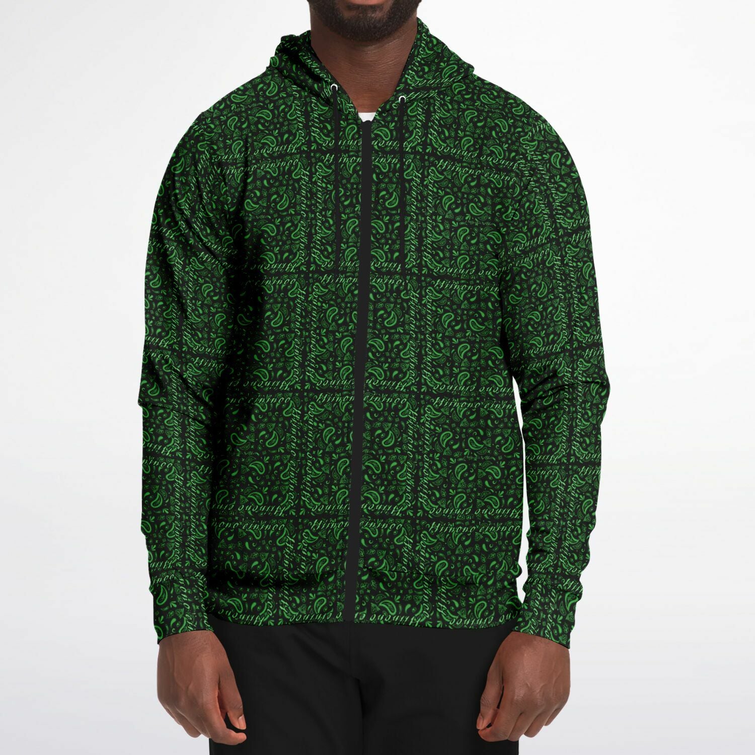 $NiieihiiNookei Athletic Zip-Up Hoodie - AOP
