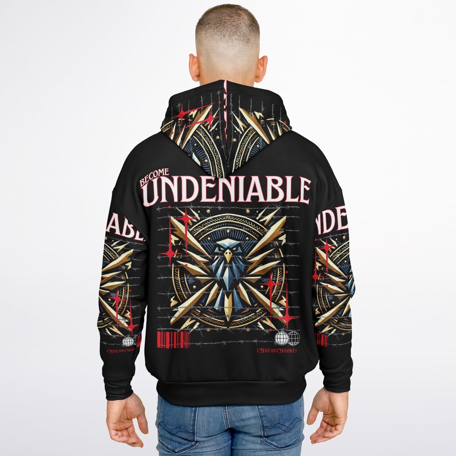 $NiieihiiNookei Heavyweight Oversized Hoodie - AOP
