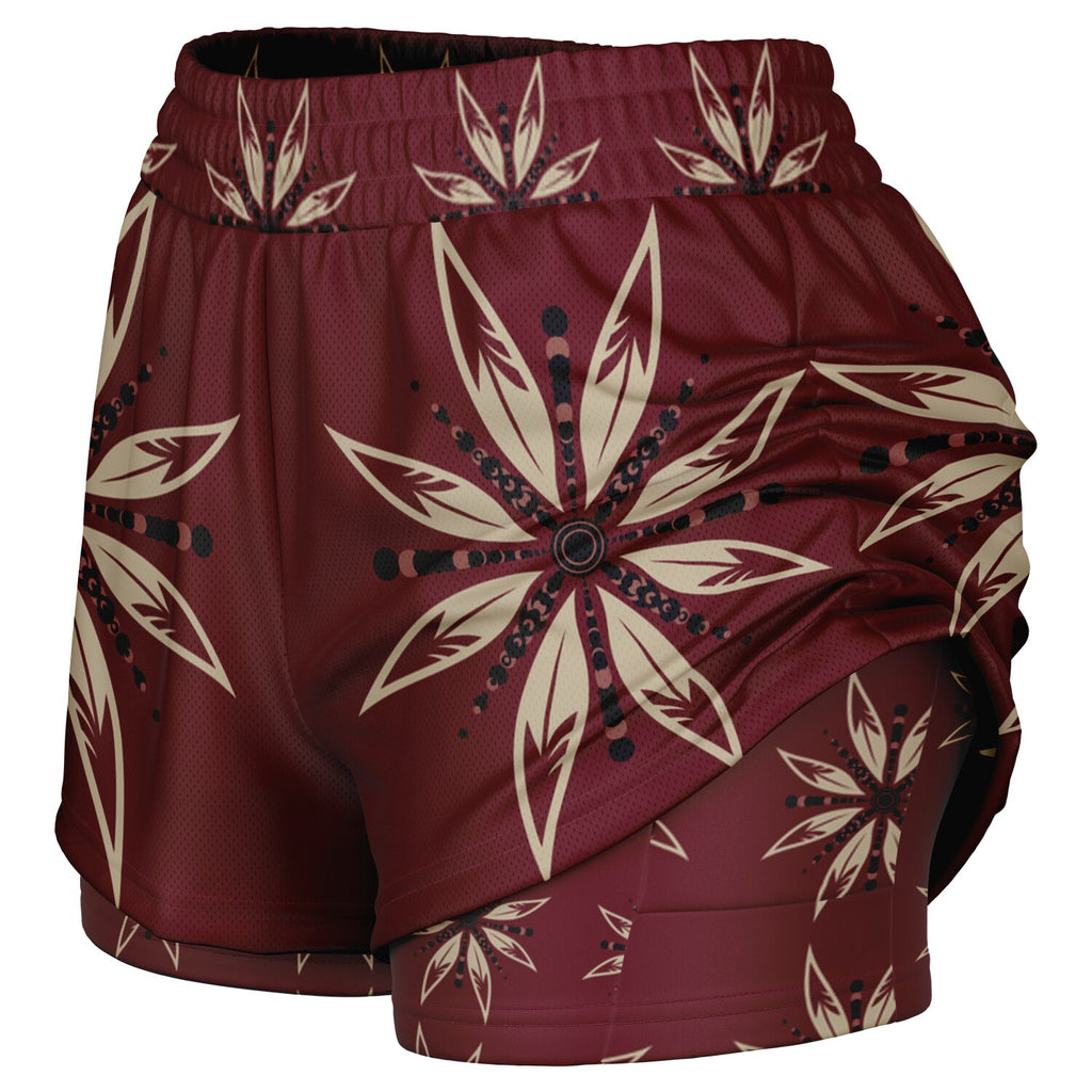 $NiieihiiNookei Women's 2-in-1 Shorts - AOP
