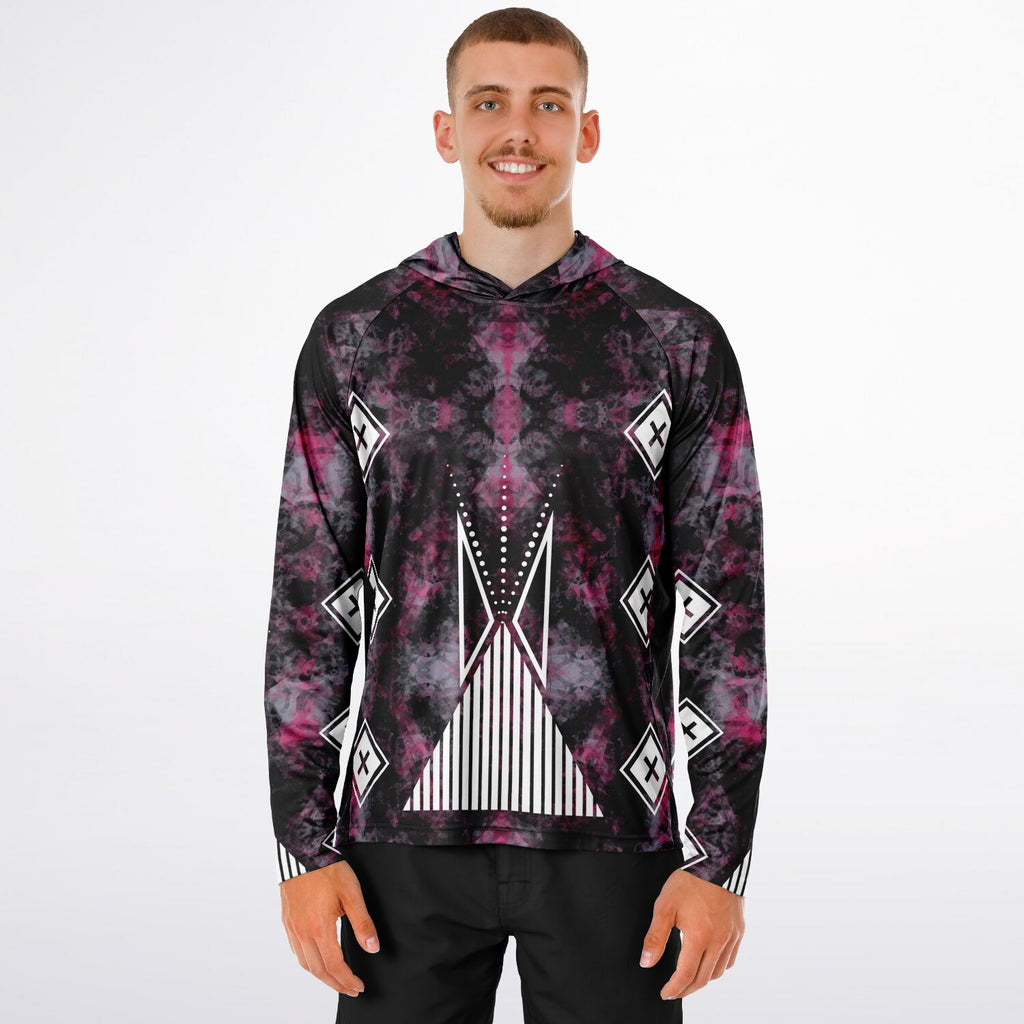 $NiieihiiNookei Long Sleeve Hooded Performance- AOP