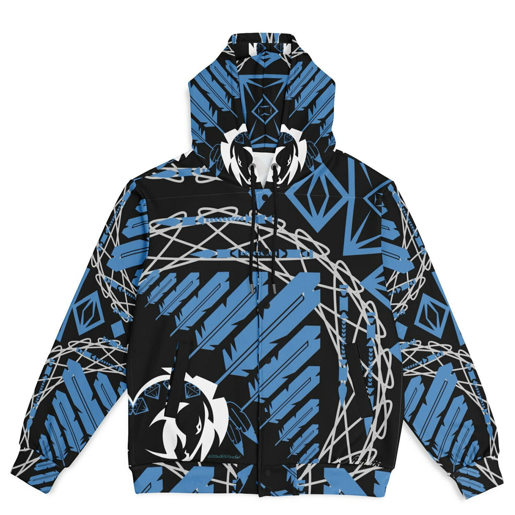 $NiieihiiNookei Hooded Baseball Jacket - AOP