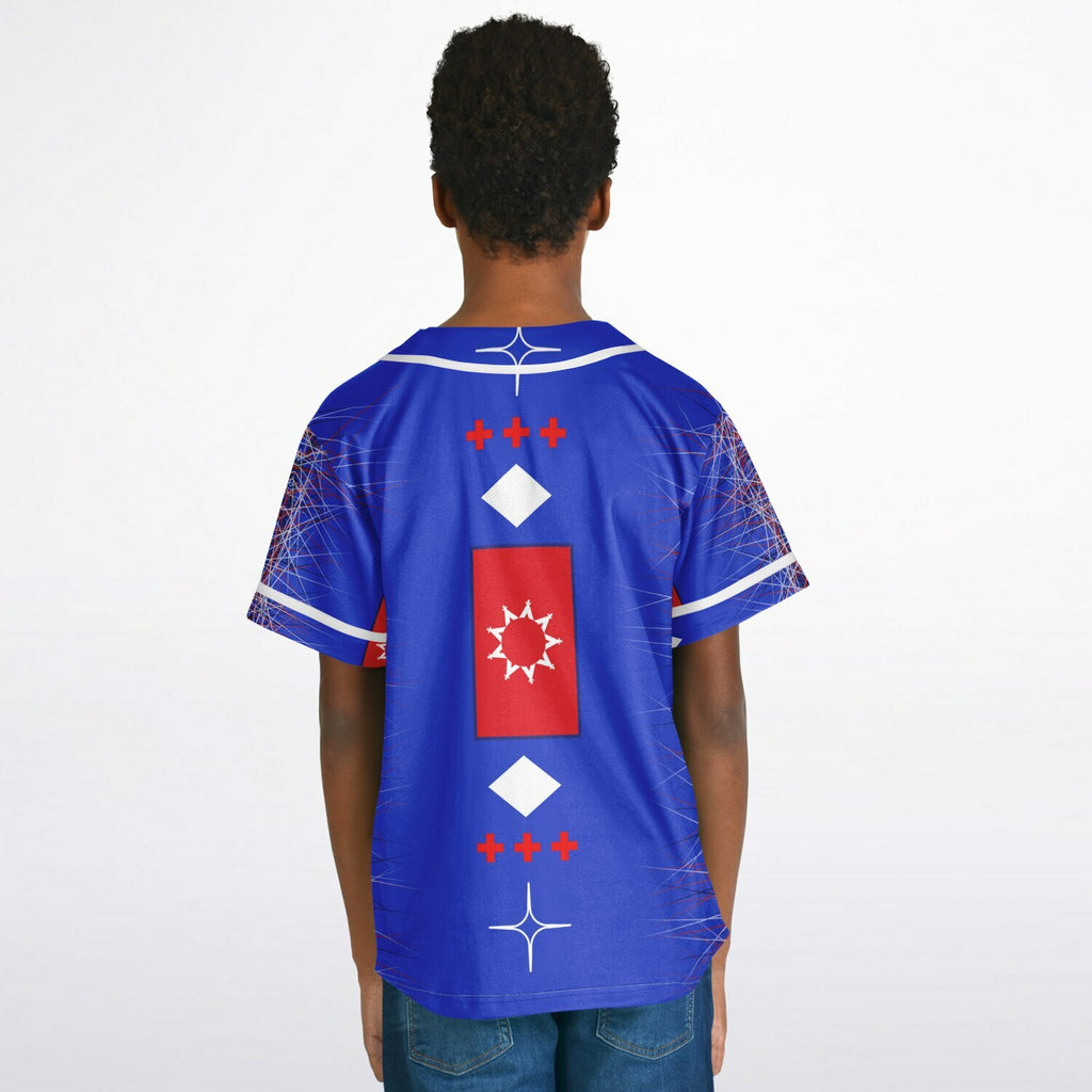 $NiieihiiNookei OST Flag Design Kids Baseball Jersey - AOP